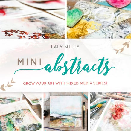Mini Abstracts Online Mixed-Media Class