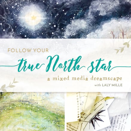 True North Star Online Art Class by Laly Mille
