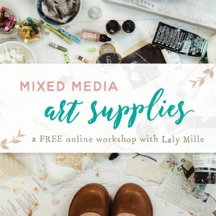 Free Online Mixed Media Workshop by Laly Mille